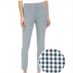GAP Navy Gingham Signature Skinny Ankle Pants